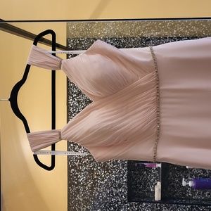 Azazie bridesmaid gown, size A6, light pink
